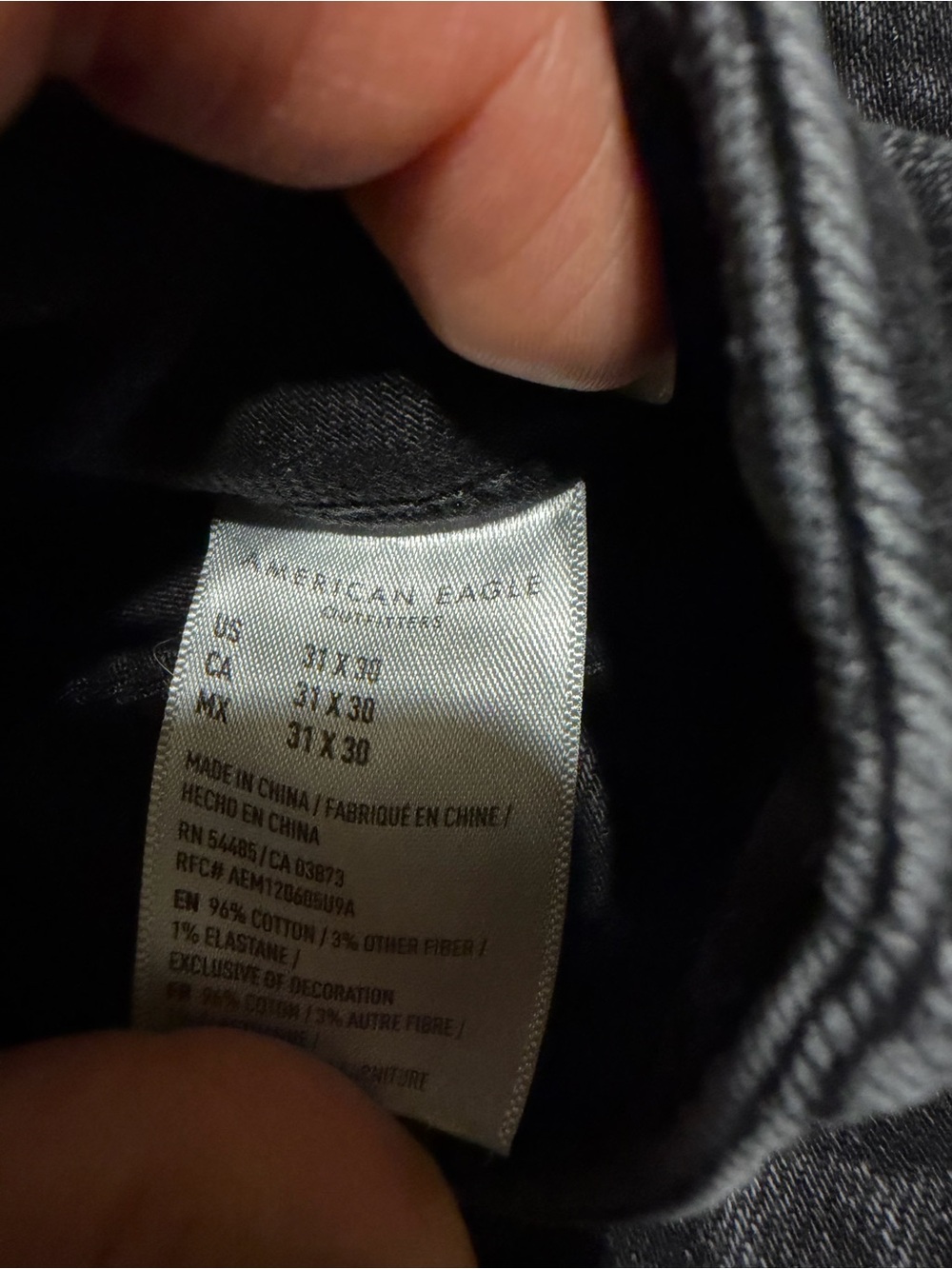 5 pair of American Eagle Outfitters jeans4 are size 31✖️30 & 1 black is 32✖️30 - Picture 3 of 10